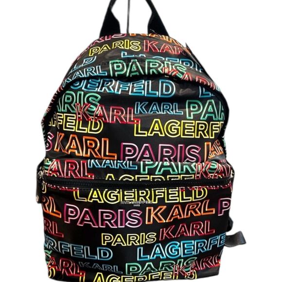 Karl Lagerfeld Handbags - Karl Lagerfeld 
Paris 
Neon Logo 
Backpack 
NWT